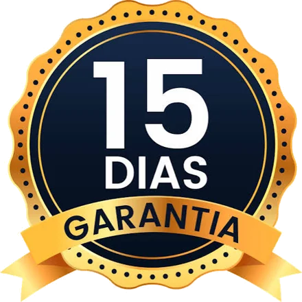 Garantia de 15 dias ou seu dinheiro de volta