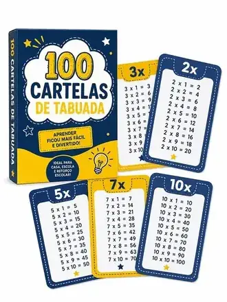 Bônus 2: 100 Cartelas de Tabuada